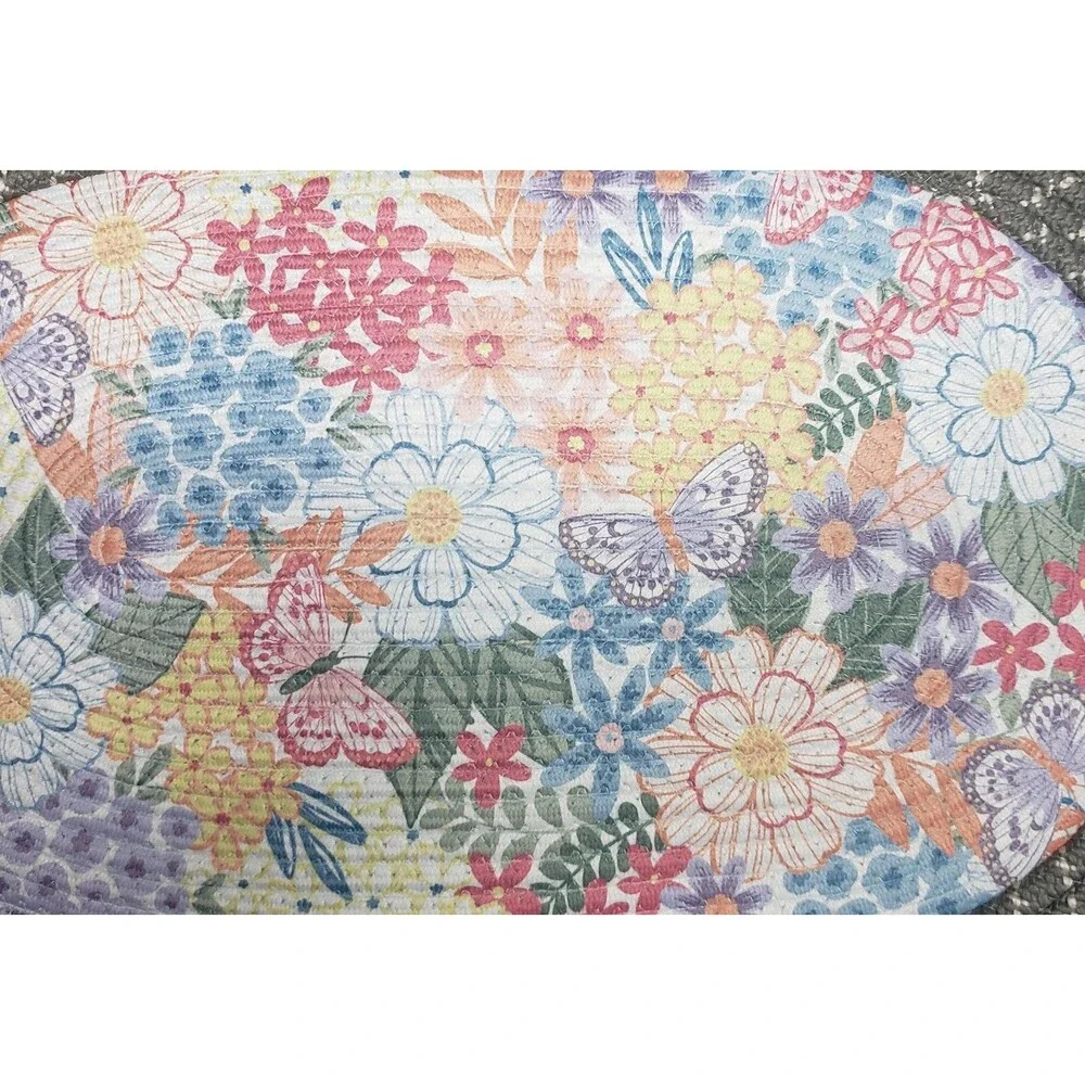 Oval Braided Kitchen Rug (18